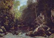 Gustave Courbet Le ruisseau noir oil painting reproduction